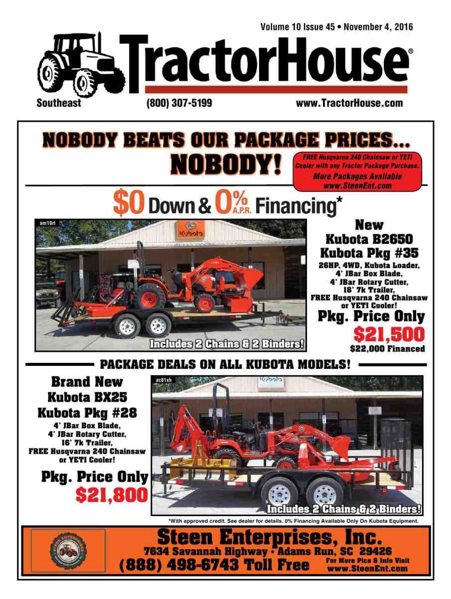 Kubota package deals tennessee